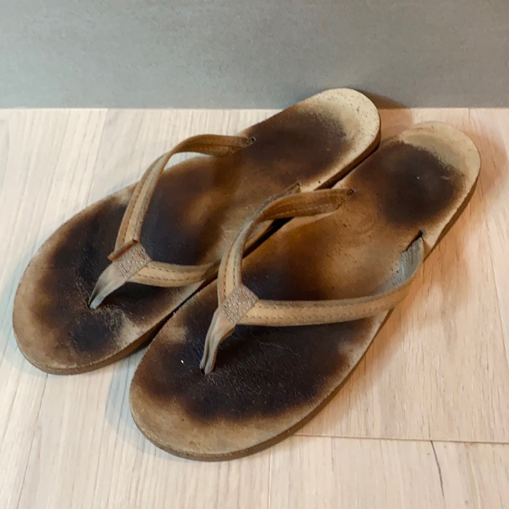 Rainbow Flip Flops